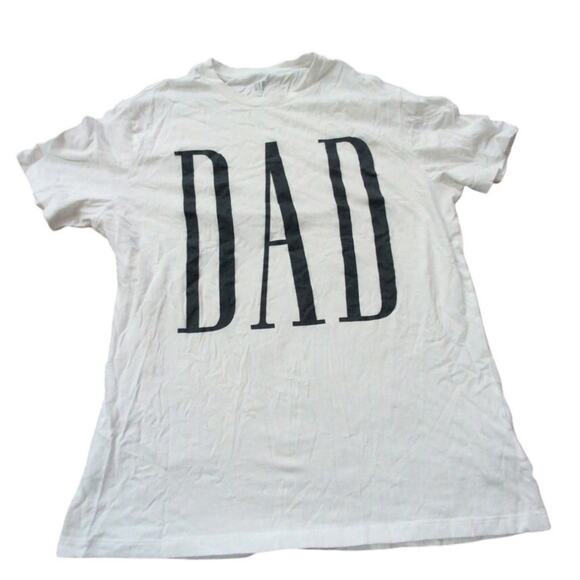 GAP Other - GAP  "DAD" White & Blue Shirt – Size Large